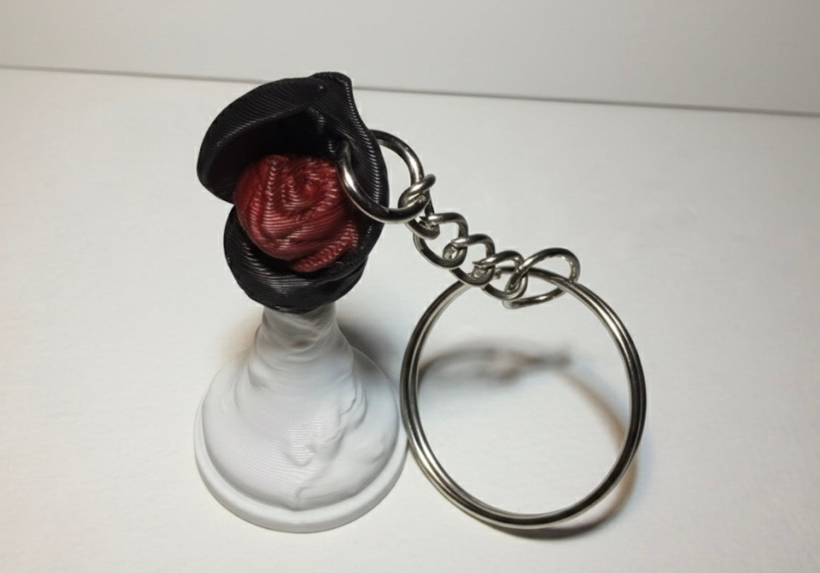 Porte-clés Fou édition florale