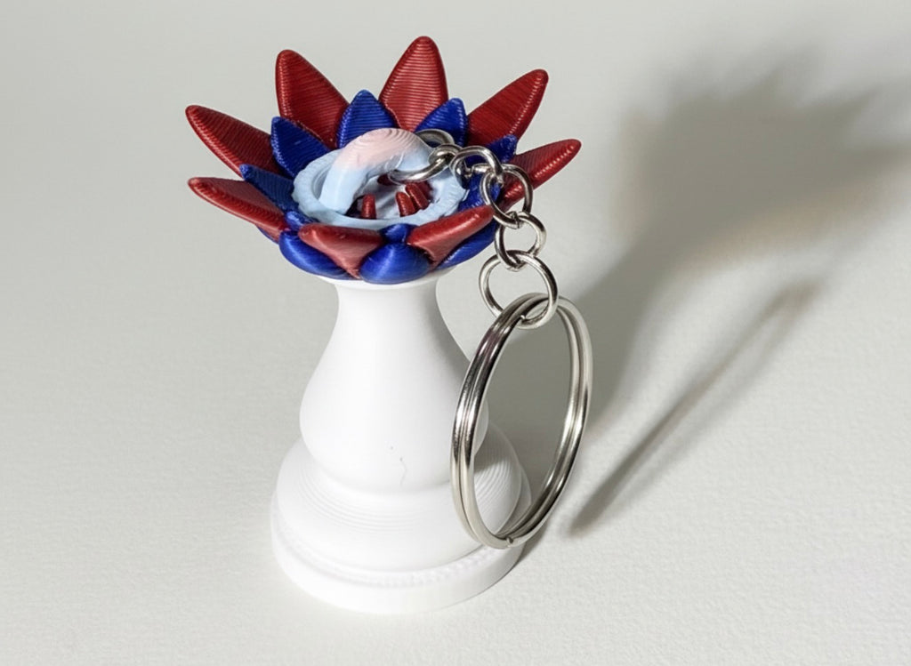 Porte-clés Tour édition florale