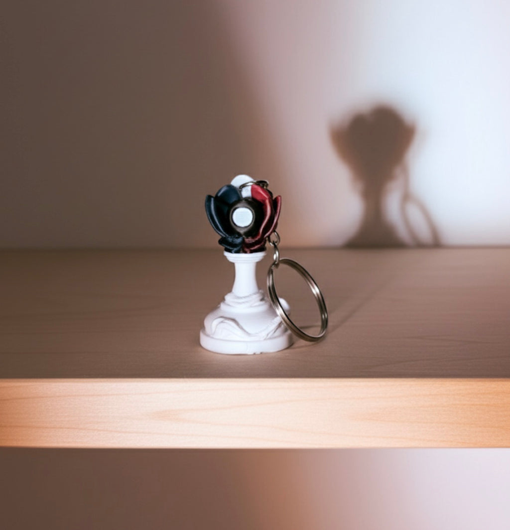 Porte-clés Pion édition florale