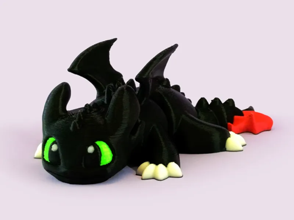 Minuscule Dragon Articulé Nocturne Flexi