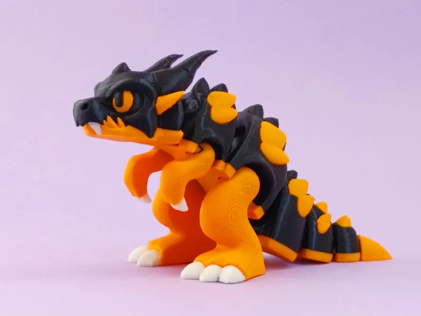Lava T-Rex – Dinosaure articulé flexible