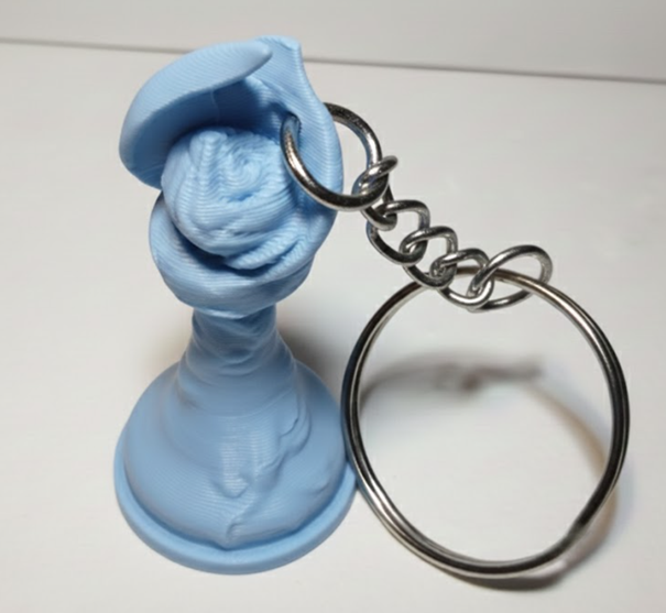 Porte-clés Fou édition florale