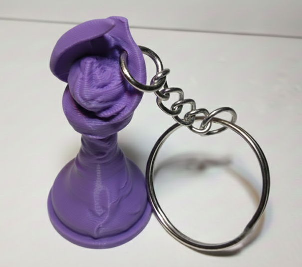 Porte-clés Fou édition florale