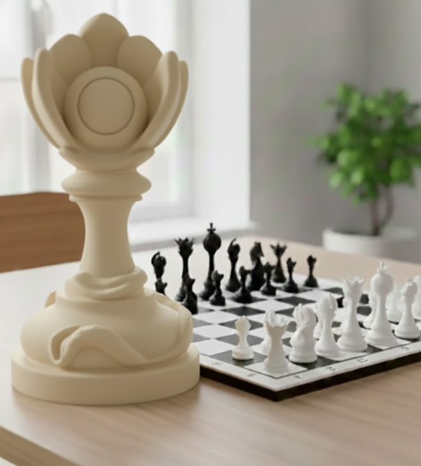 Trophée Pion édition florale