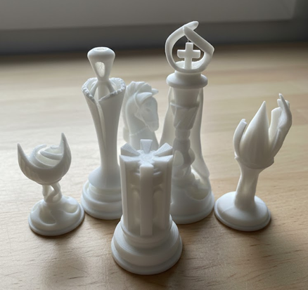 Plateau & Pièces édition florale et chevalier