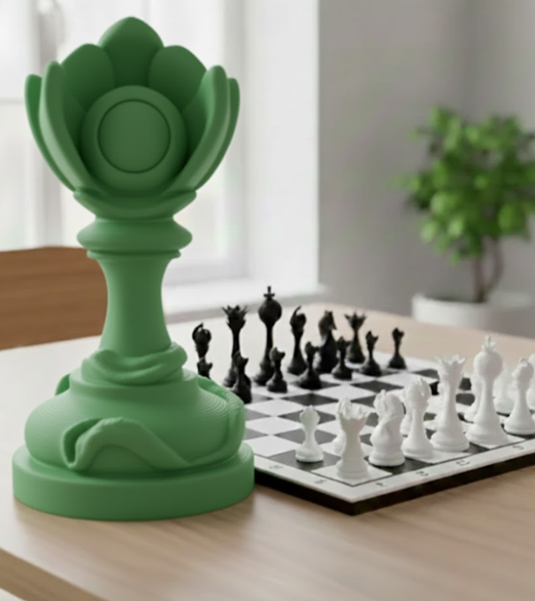 Trophée Pion édition florale