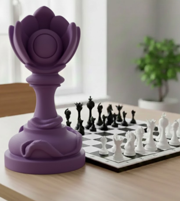 Trophée Pion édition florale