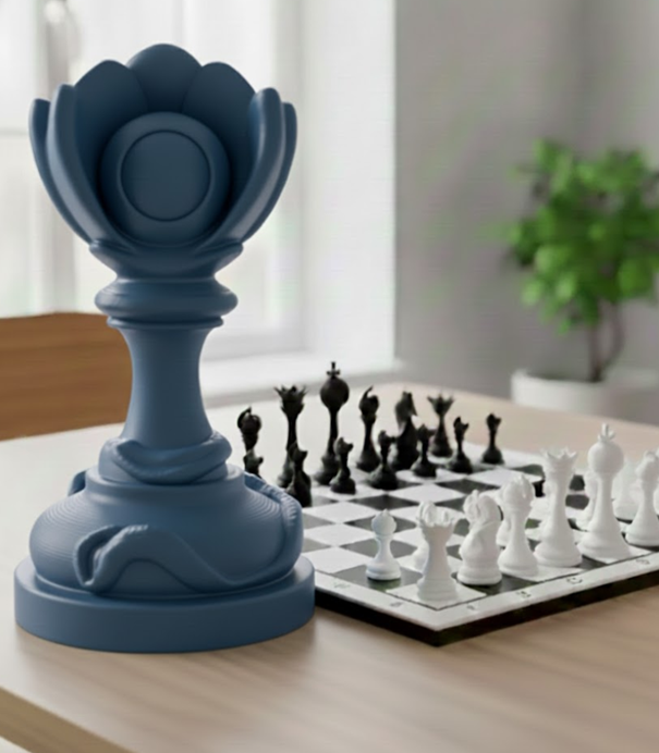 Trophée Pion édition florale