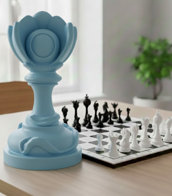 Trophée Pion édition florale