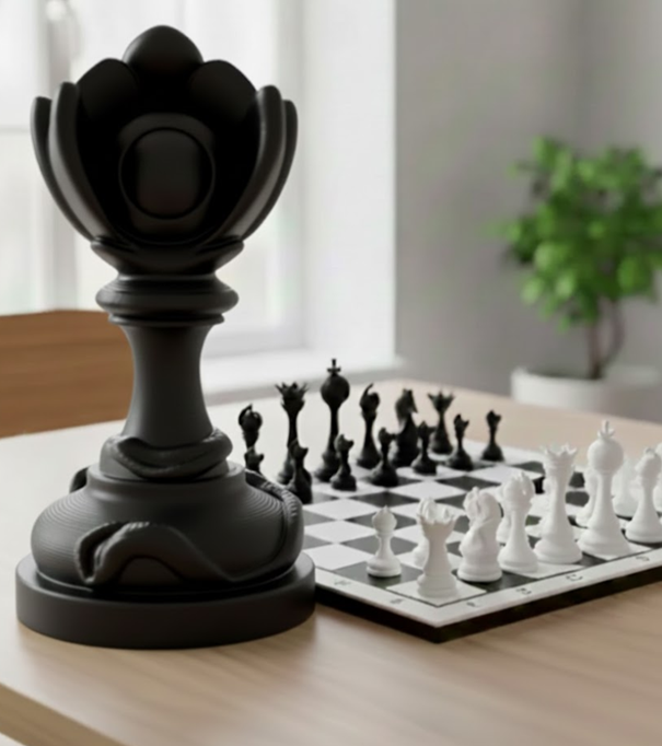 Trophée Pion édition florale