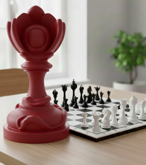 Trophée Pion édition florale