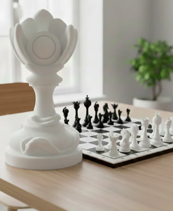 Trophée Pion édition florale