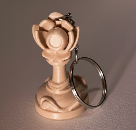 Porte-clés Pion édition florale