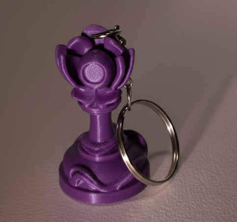 Porte-clés Pion édition florale