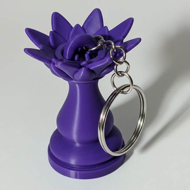 Porte-clés Tour édition florale