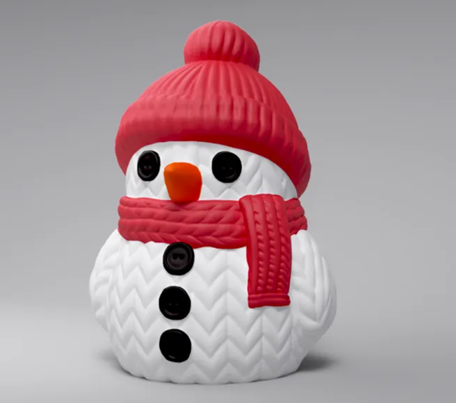 Bonhomme de neige tricot