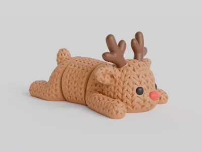 Renne Tricoté Noël