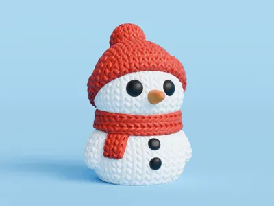 Bonhomme de neige tricot