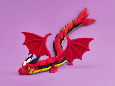 Dragon Articulé Rouge