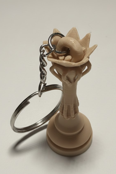 Porte-clés Dame édition florale