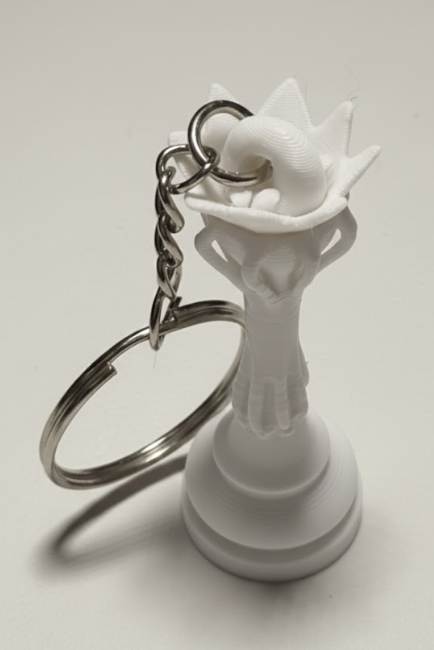 Porte-clés Dame édition florale