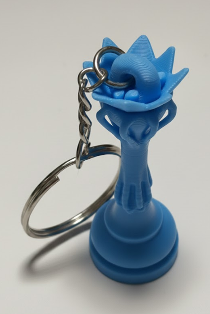 Porte-clés Dame édition florale