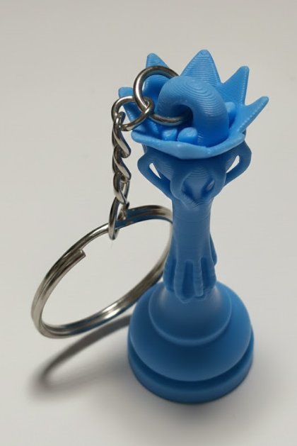 Porte-clés Dame édition florale