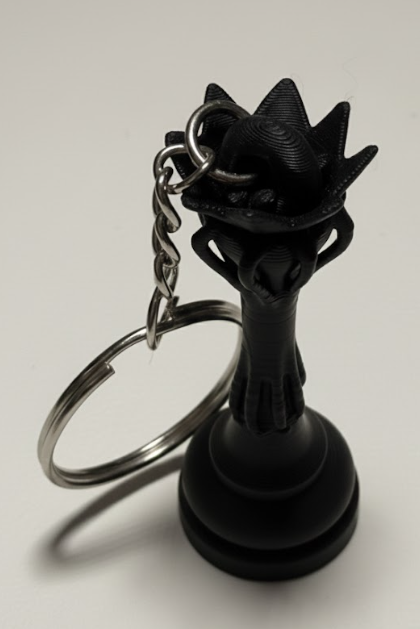 Porte-clés Dame édition florale