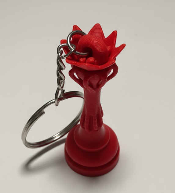 Porte-clés Dame édition florale