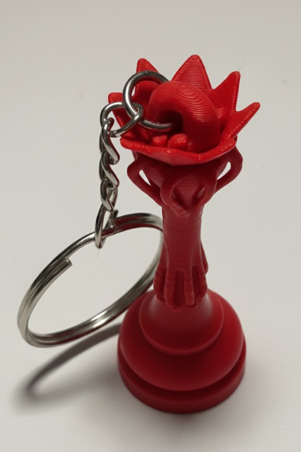 Porte-clés Dame édition florale