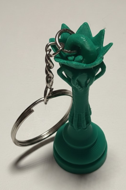 Porte-clés Dame édition florale