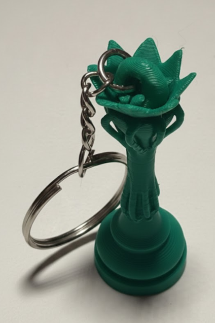 Porte-clés Dame édition florale