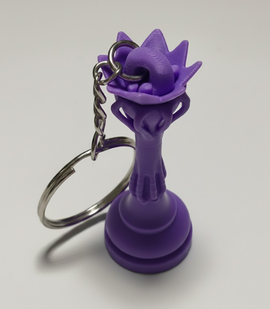 Porte-clés Dame édition florale