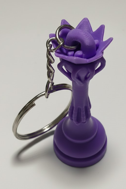 Porte-clés Dame édition florale