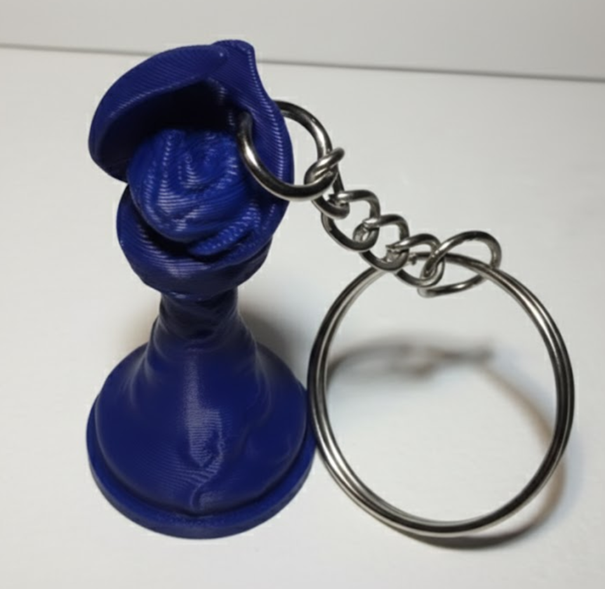 Porte-clés Fou édition florale