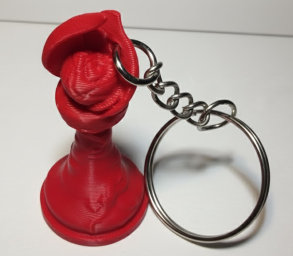 Porte-clés Fou édition florale