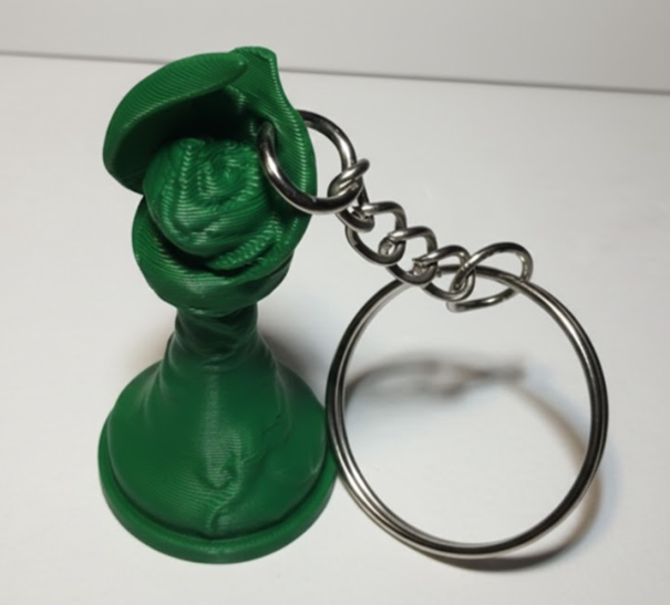 Porte-clés Fou édition florale